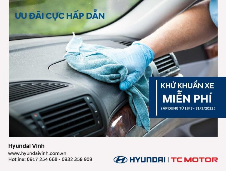 Hyundai Vinh khuyễn mãi dịch vụ Ưu đãi vàng – đón hè sang