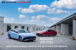Bảng giá xe Hyundai 02/2023