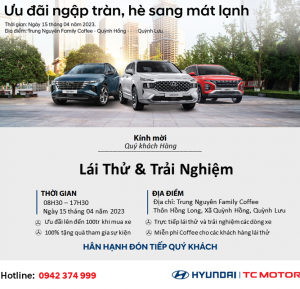 Hyundai Vinh lái thử xe tại Huyện Quỳnh Lưu
