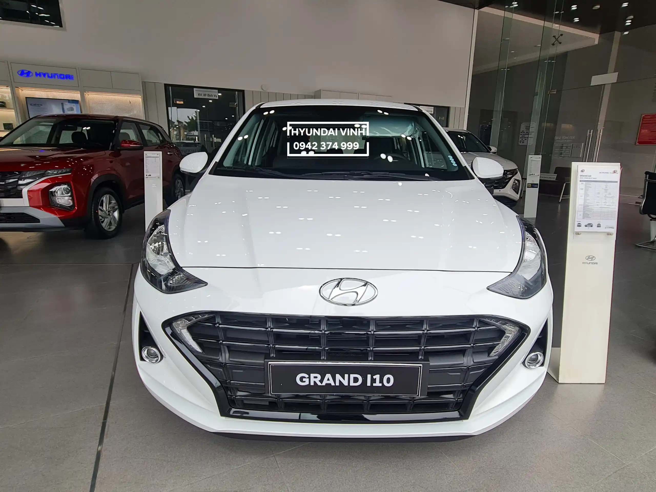 Hyundai Grand I10 AT trắng