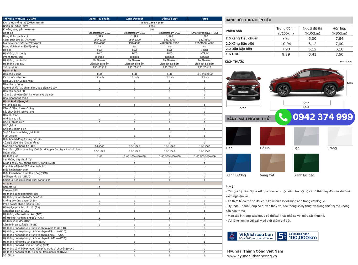 Catalogue Hyundai Tucson 2024