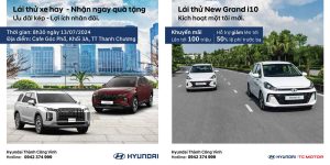 Lái thử xe Hyundai tại Thanh Chương