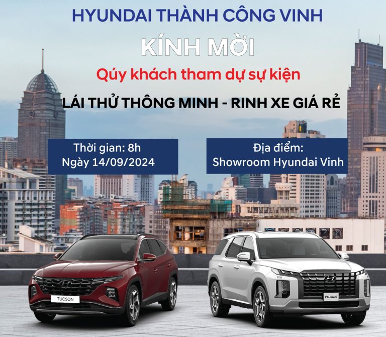 Lái thử thông minh – rinh xe giá rẻ tại Hyundai Vinh