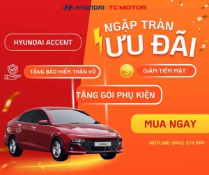 Ưu đãi hấp dẫn khi mua Hyundai Accent tháng 04/2025 tại Hyundai Vinh