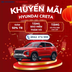 Ưu đãi đặc biệt tháng 04/2025 khi mua Hyundai Creta tại Hyundai Vinh