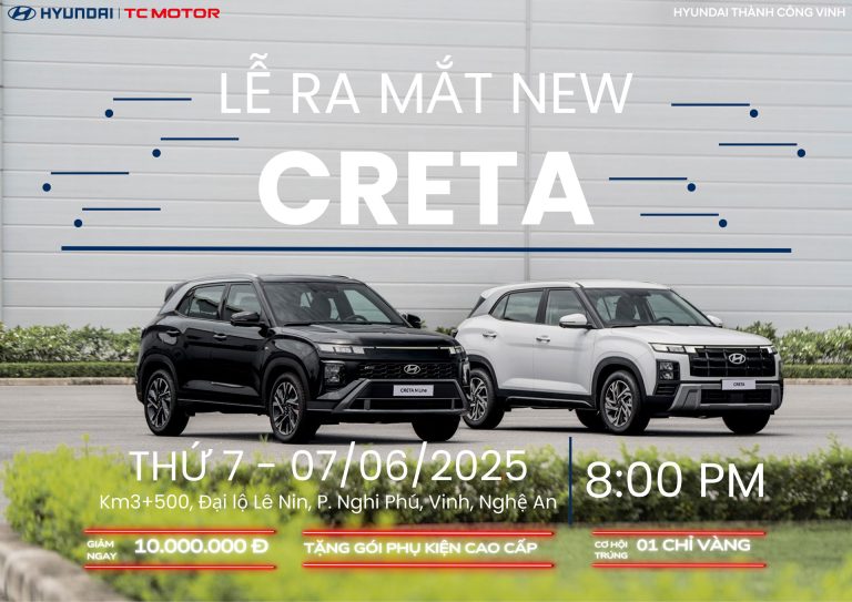 Hyundai Vinh tổ chức sự kiện ra mắt Hyundai Creta 2025 – SUV đô thị đột phá chính thức trình làng