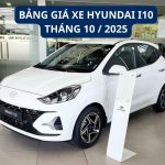 Bảng giá xe I10 tháng 10/2025