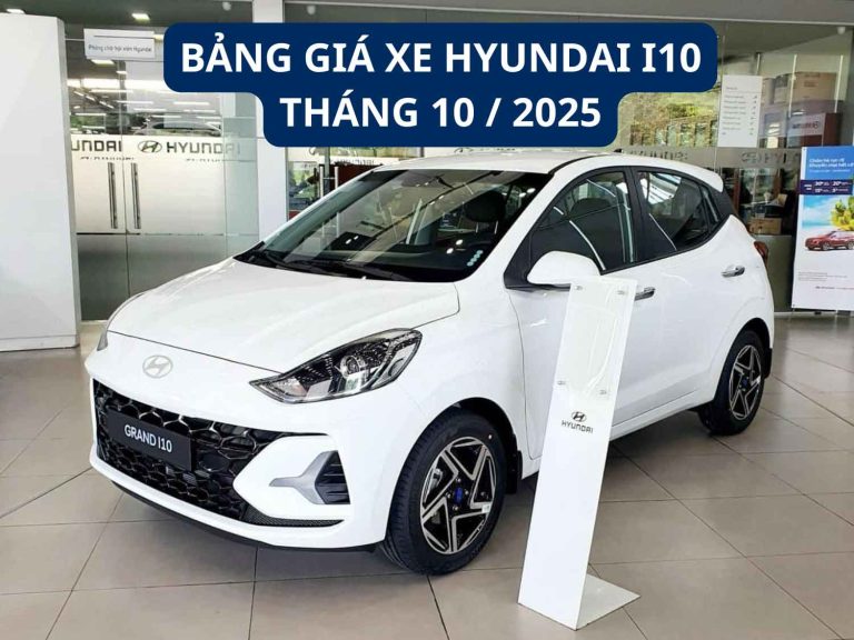 Bảng giá xe Hyundai i10 tại Nghệ An tháng 10/2025 – Cập nhật mới nhất tại Hyundai Vinh