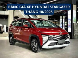 Bảng giá xe Hyundai Stargazer tại Nghệ An tháng 10/2025 – cập nhật mới nhất
