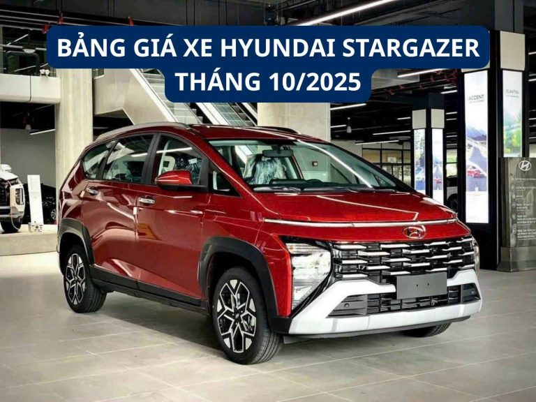 Bảng giá xe Hyundai Stargazer tại Nghệ An tháng 10/2025 – cập nhật mới nhất