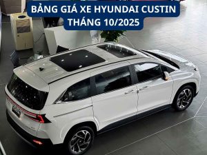 Bảng giá xe Hyundai Custin tại Nghệ An Tháng 10/2025 – Cập nhật mới nhất