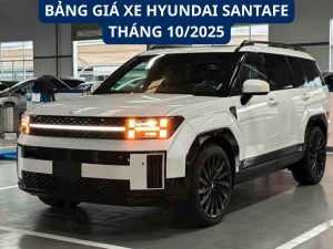 Bảng giá xe Hyundai SantaFe tại Nghệ An Tháng 10/2025