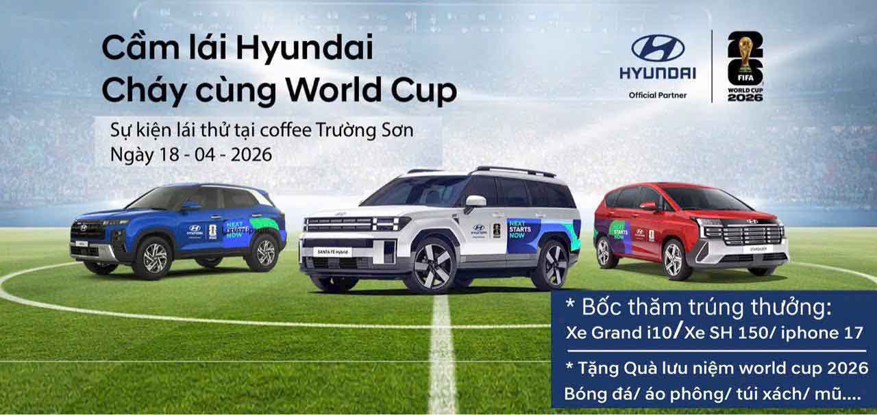 Cầm Lái Hyundai – Cháy Cùng World Cup 2026 | Sự kiện lái thử lớn nhất tại Hyundai Vinh