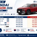 Giá xe Hyundai Tucson 2026 tháng 06/2026 tại Nghệ An mới nhất – Cập nhật ưu đãi hấp dẫn