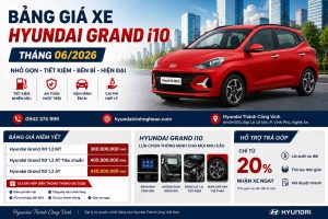 bảng giá xe Hyundai Grand i10 tháng 06/2026 tại Nghệ An