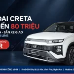 Hyundai Creta Giảm Giá Đến 80 Triệu Tại Vinh – Đủ 4 Phiên Bản Kể Cả N Line Thể Thao