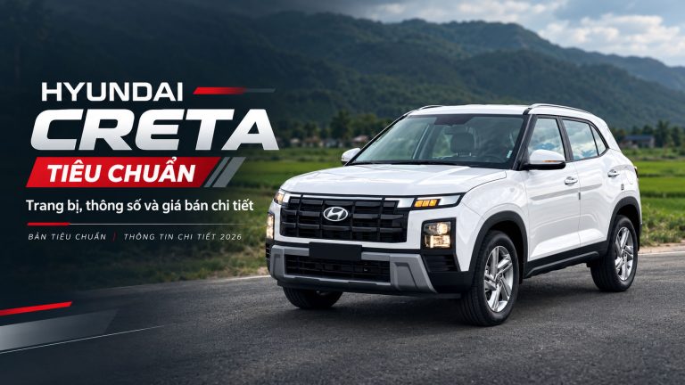 Hyundai Creta Tiêu Chuẩn 2026: Giá bán, Thông số & Trang bị chi tiết